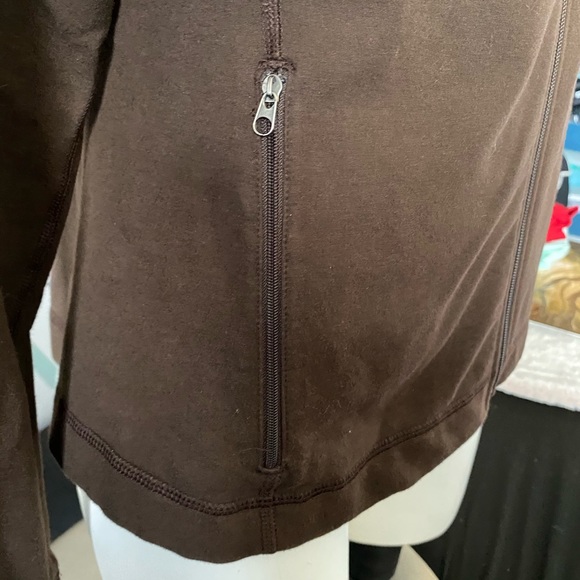 Brown Lululemon Hoodie with Teal chevron - Picture 8 of 10